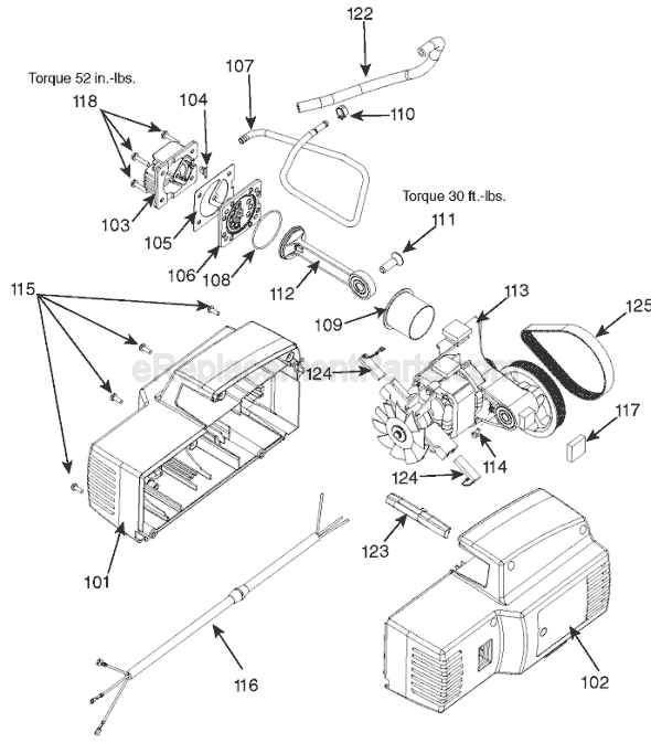 Page B Diagram and Parts List for CPFAC2040P Type 1 Porter Cable Compressor
